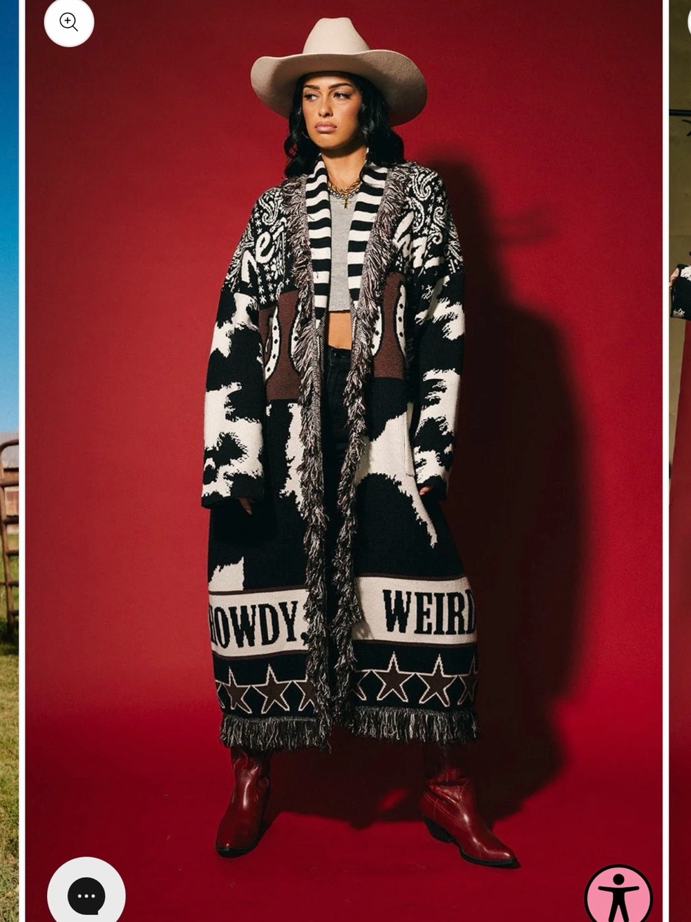 Howdy Luxe Fringe Blanket Cardigan